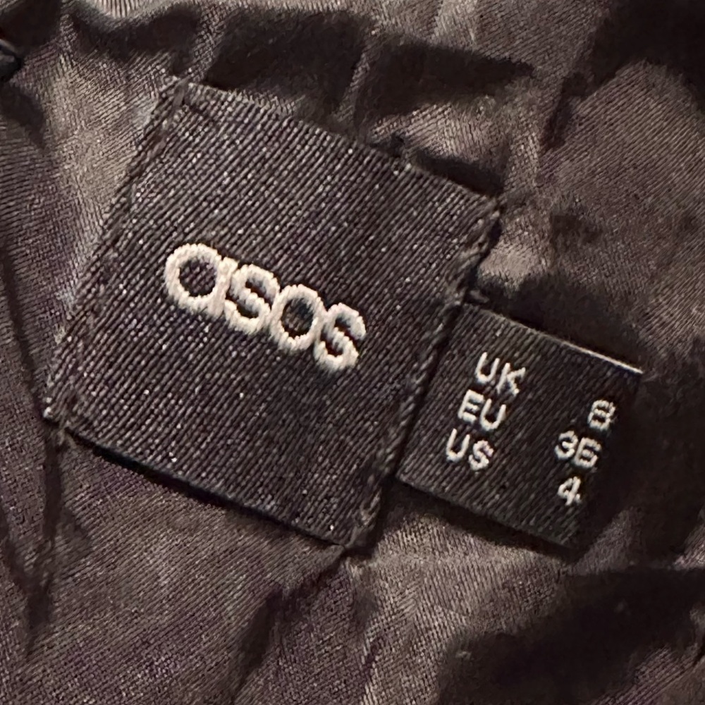 ASOS Black Ruffle Shoulder Jumpsuit - Picture 4 of 4